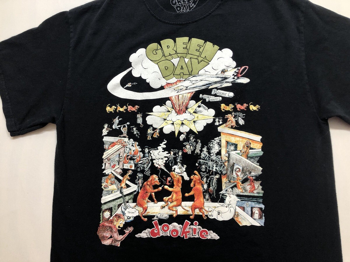 Green Day T Shirt Dookie 1994 Tour Official Logo Punk Band Medium