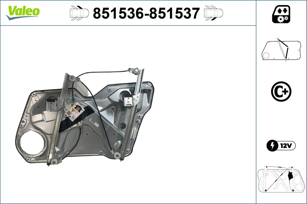 VALEO 851660 Window Regulator VALEO ... - Curacao - View #5