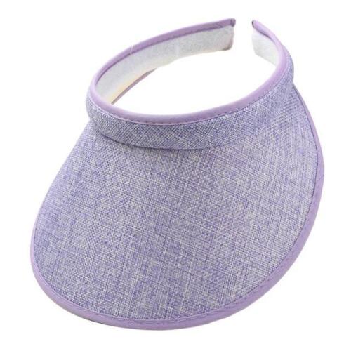 UV Protection Sun Cover Wide Hat Breathable Women Clip On Visor Cap Large Ladies - Picture 11 of 23