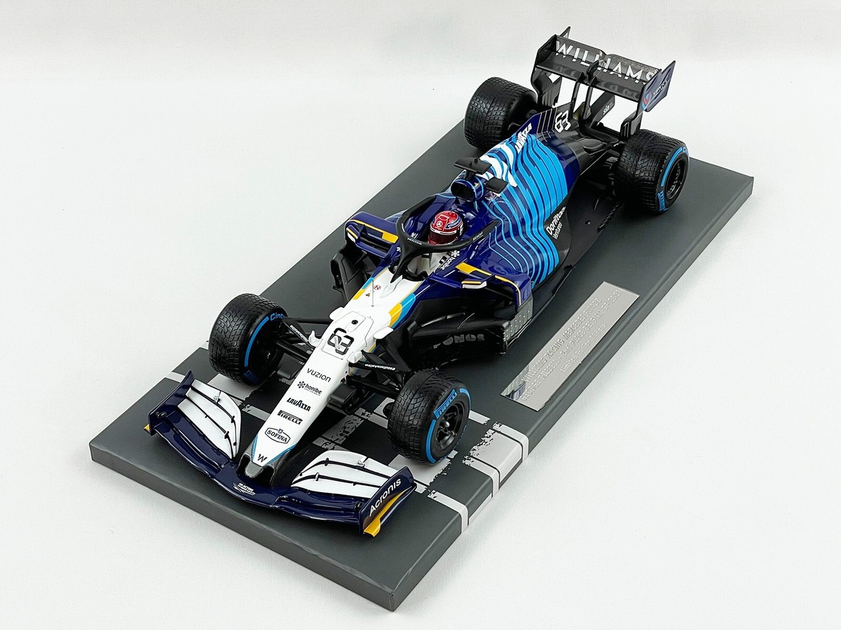 ミニチャンプス ウィリアムズ FW43B ジョージ・ラッセル ベルギーGP 2位 Williams F1 FW43B #63 George Russell Belgian GP 2021 1st