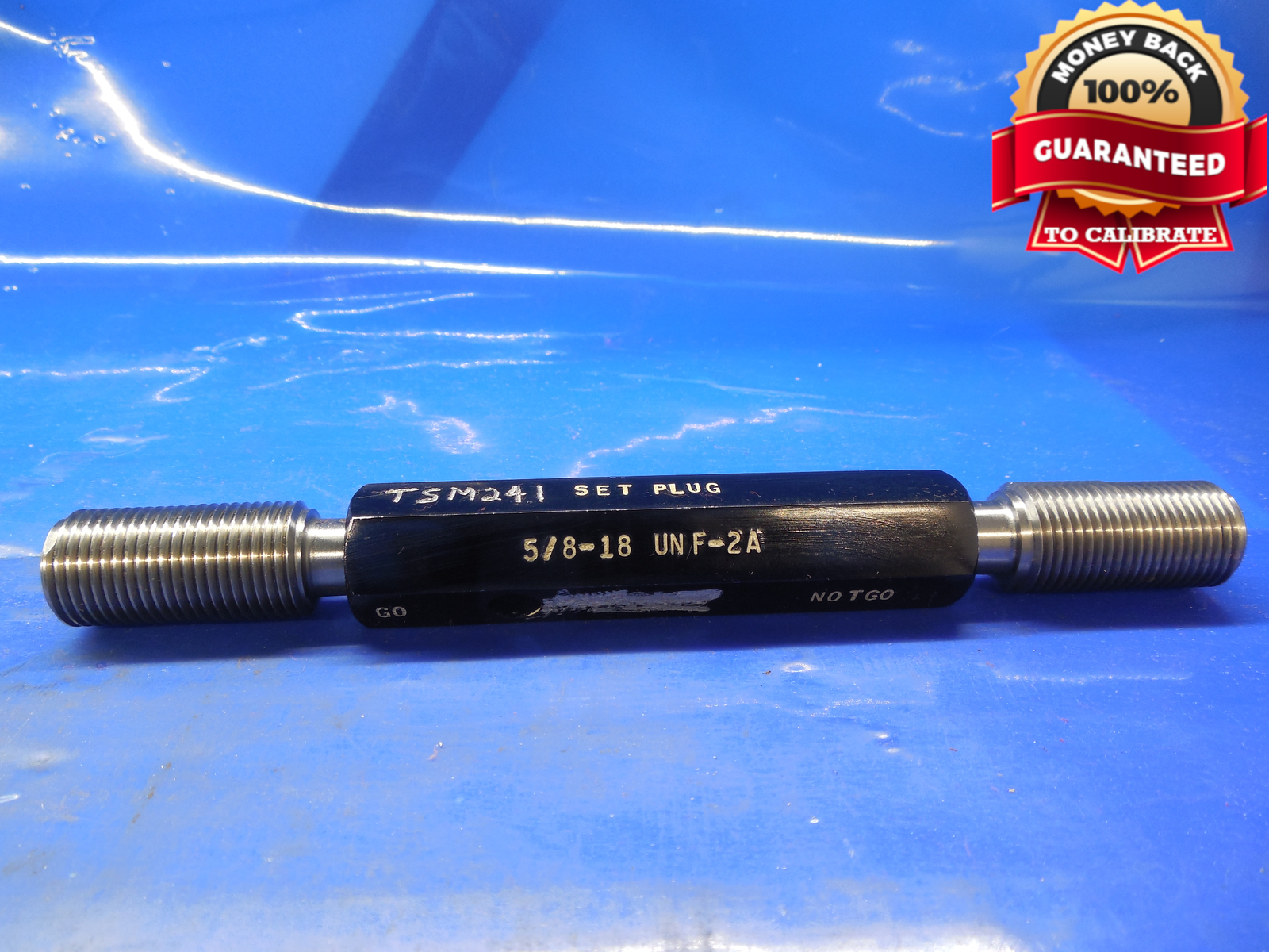 5/8 18 UNF 2A PREPLATE SET THREAD PLUG GAGE .625 GO NO GO P.D.'S ...