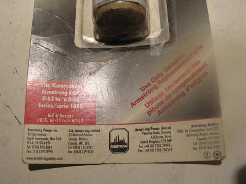 NUEVO EN CAJA ARMSTRONG 816707-003 ALTA TEMPERATURA 3/4" VITON SELLO MECÁNICO A0044 - Imagen 3 de 4