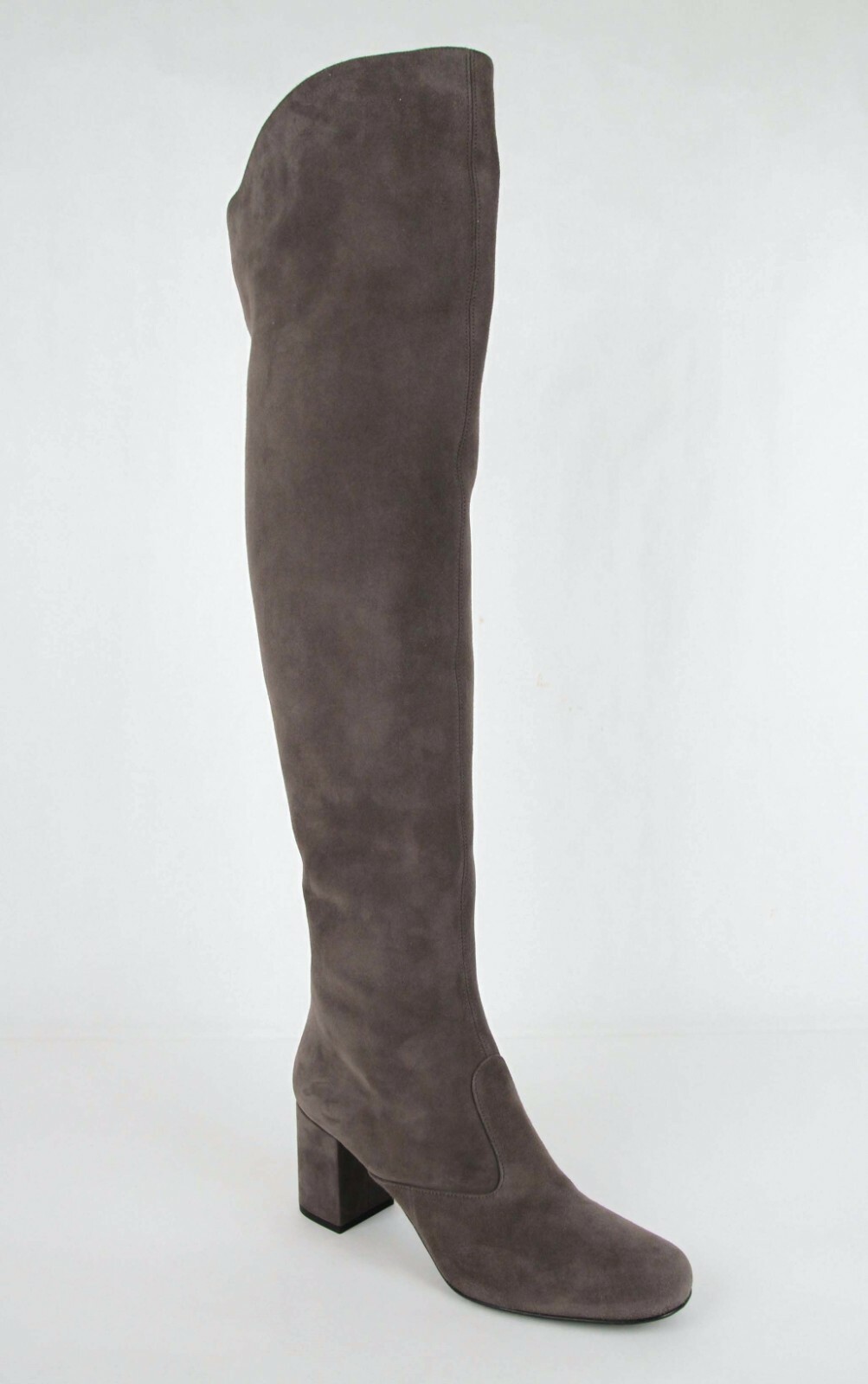 Stivali over the knee Saint Laurent donna grigio scuro BB 70 393826 1250