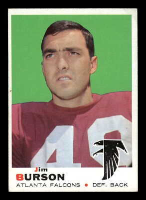 1969 Topps Jim Burson RC #159 Atlanta Falcons