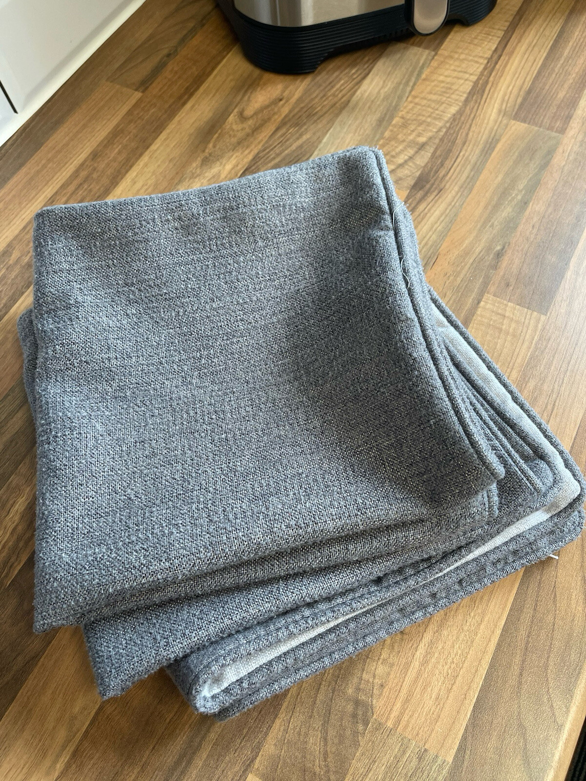 Next Set Of 3 Large Cushion Covers 50x50cm In Silver Grey/Charcoal