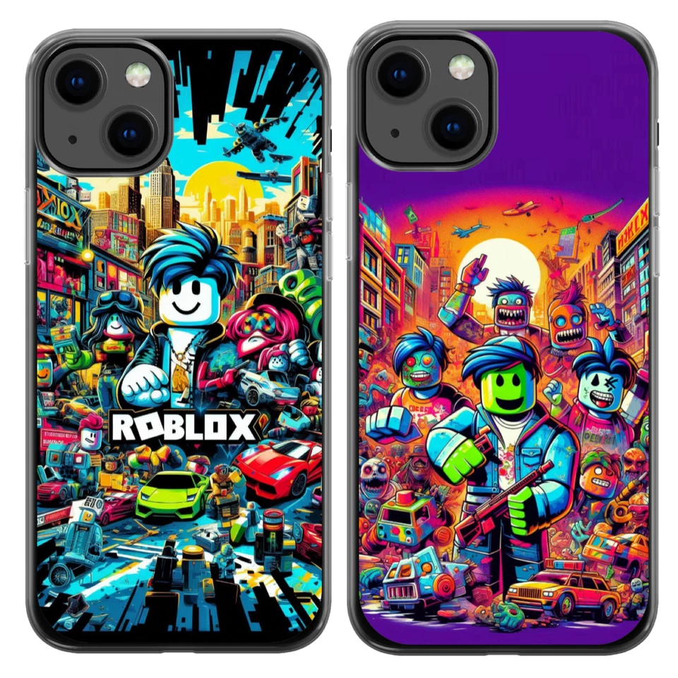 EZB Roblox Gaming iPhone Case | Hard Case with Flexible Edges | Unique Design