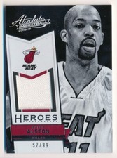 2015-2016 Panini Absolute Heroes Materials /99 Rafer Alston #39 Miami Heat NBA