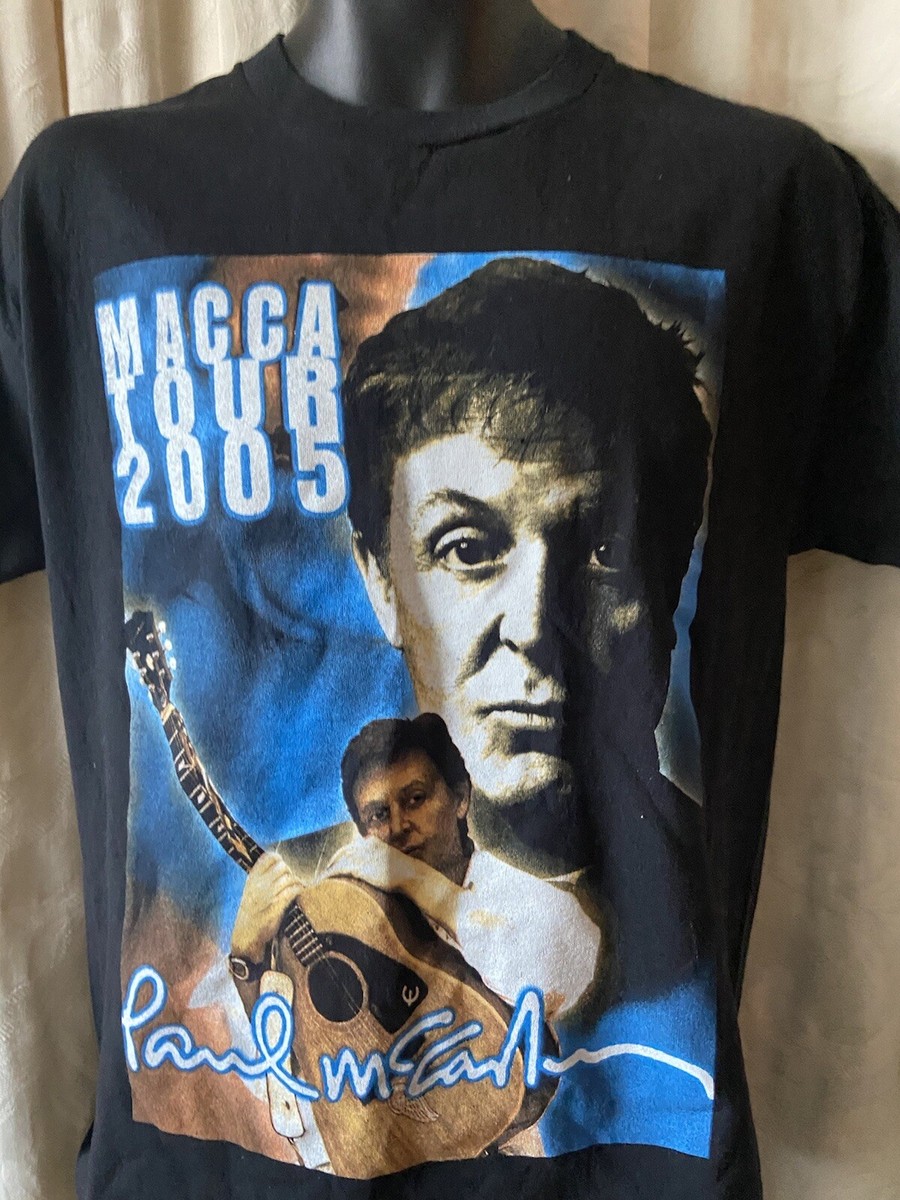 Paul McCartney Macca 2005 US Tour Concert T Shirt Medium Black