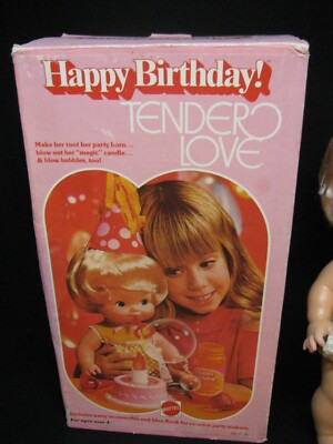 Vintage Mattel Happy Birthday! Tender Love Doll With Box