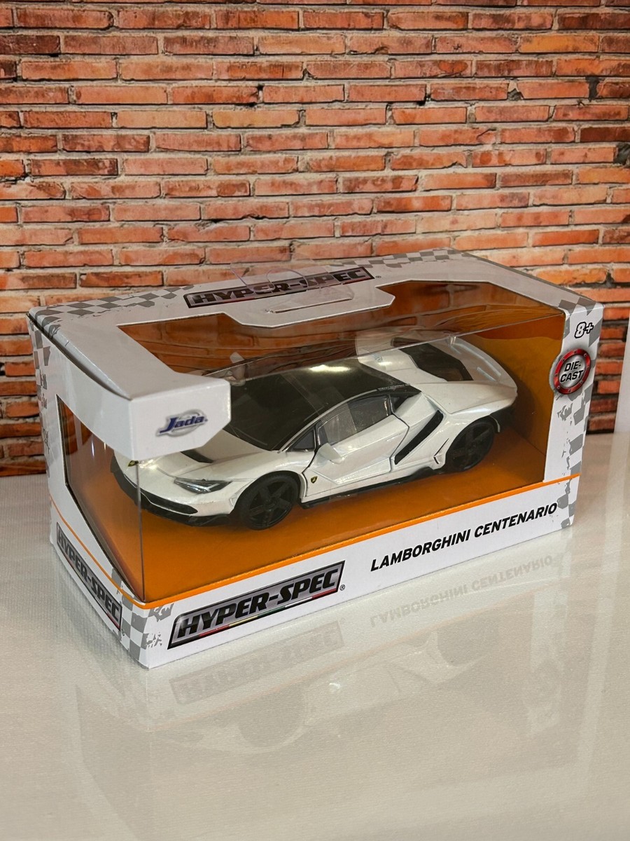 JADA Die-Cast Hyper-Spec LAMBORGHINI CENTENARIO WHITE 1:32 Scale