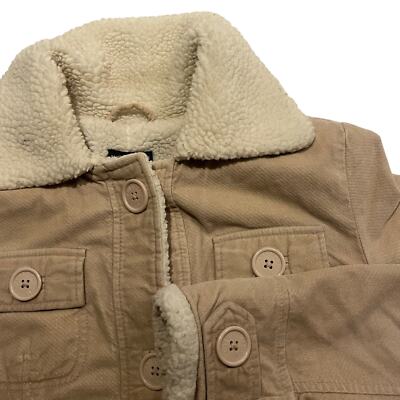 American Eagle Outfitters Women s Barn Coat M Long Length Sherpa Lined Corduroy