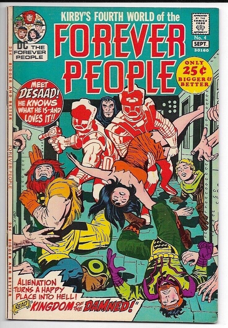 The Forever People #4 (Sept. 1971, DC) VF 8.0 Desaad Appearance