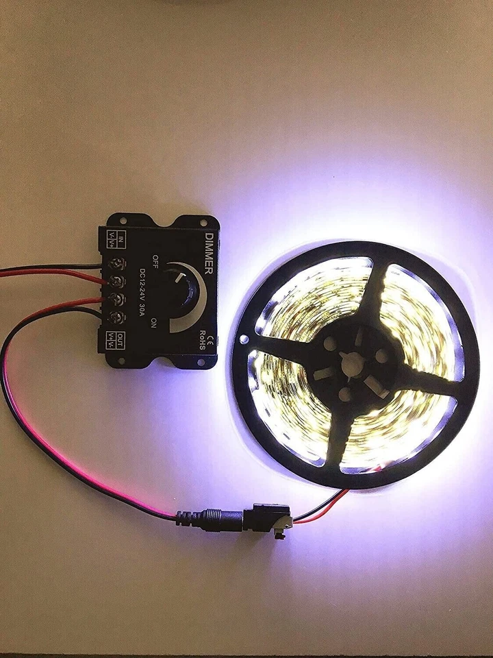 Led Single Strip Dimmer DC12-24V 30A 360W Output Controller RF Wireless Remote - Image 3 of 4