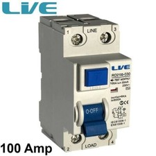 Live Electrical 2 Pole 100A 30mA RCD – RD2100-030