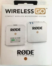 NEW Rode Wireless GO Compact Microphone System White Rechargable Batt Audio