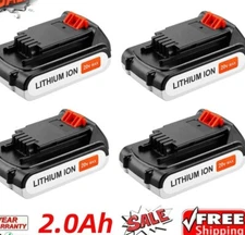 For Black Decker 20V Lithium MAX Battery 20 Volt Li-Ion LBXR20 LBXR2020 Replace