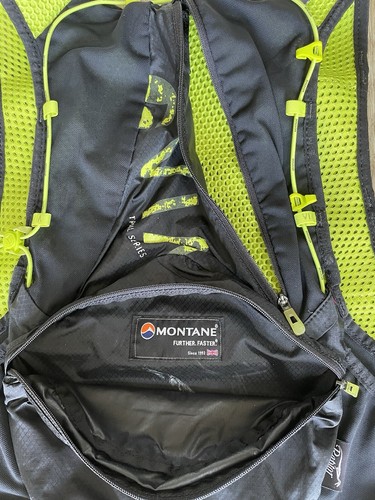 Montane Via Trail Series Fang 5L Running Vest Bag Black Green Size S / M - Picture 9 of 11