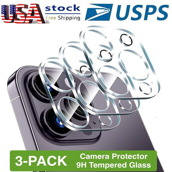 For iPhone 16 15 14 12 11 Pro Max Tempered Glass Camera Lens Cover Protector LOT