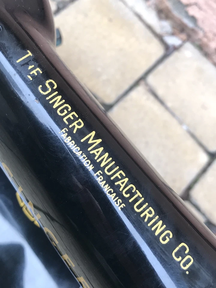 vintage ancienne MACHINE à COUDRE de meuble SINGER 15B 15-B SIMANCO FRANCE MADE - Photo 2/4