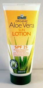aloe vera sun lotion