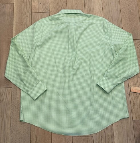 Camisa de vestir Lauren Ralph Lauren para hombre calce regular verde guinga XXL - 18 - 34/35 - Imagen 9 de 11