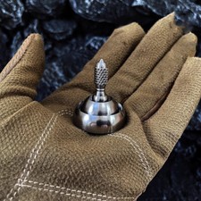 New EDC Stainless Steel Spinning Top Hand Twisting Fidget Roler Spinner Toy Gift