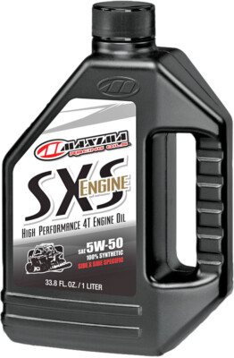 MAXIMA Sxs Synthetic Engine Oil 5W-50 1L - Ester-Fortified 4-Stroke Oil
