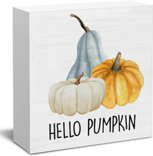 Fall Decor Pumpkins Fall Harvest Wood Sign Pumpkin Decorations Farmhouse Home Ta