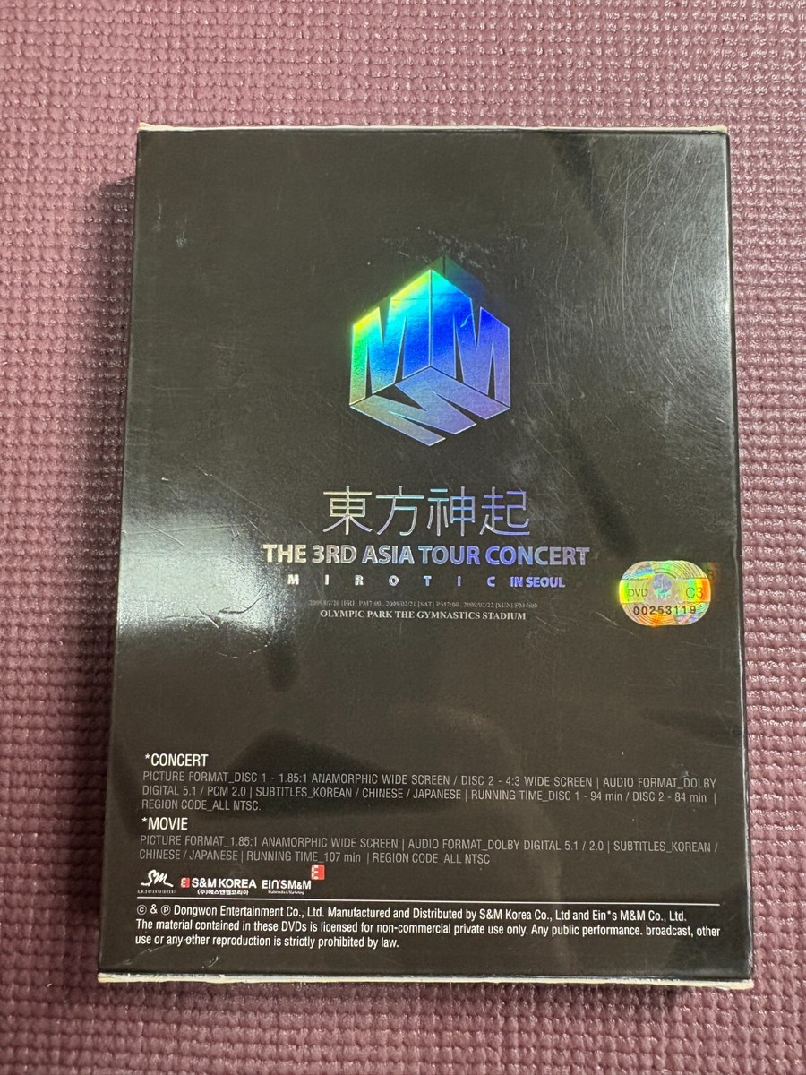 TOHOSHINKI TVXQ THE 3RD ASIA TOUR CONCERT MIROTIC IN SEOUL DVD Set