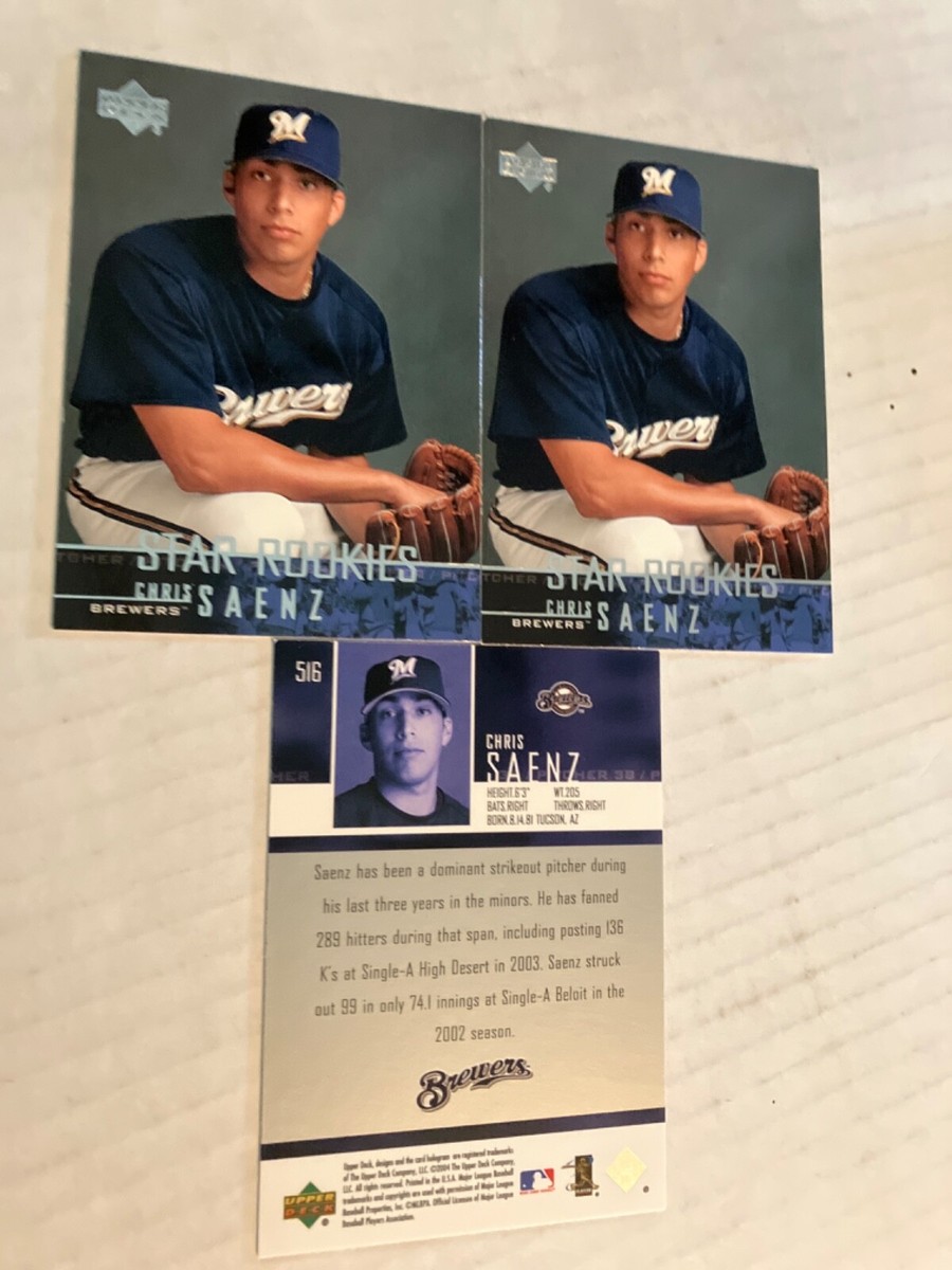 Milwaukee brewers born in tucson arizona 3 Chris Saenz rookie