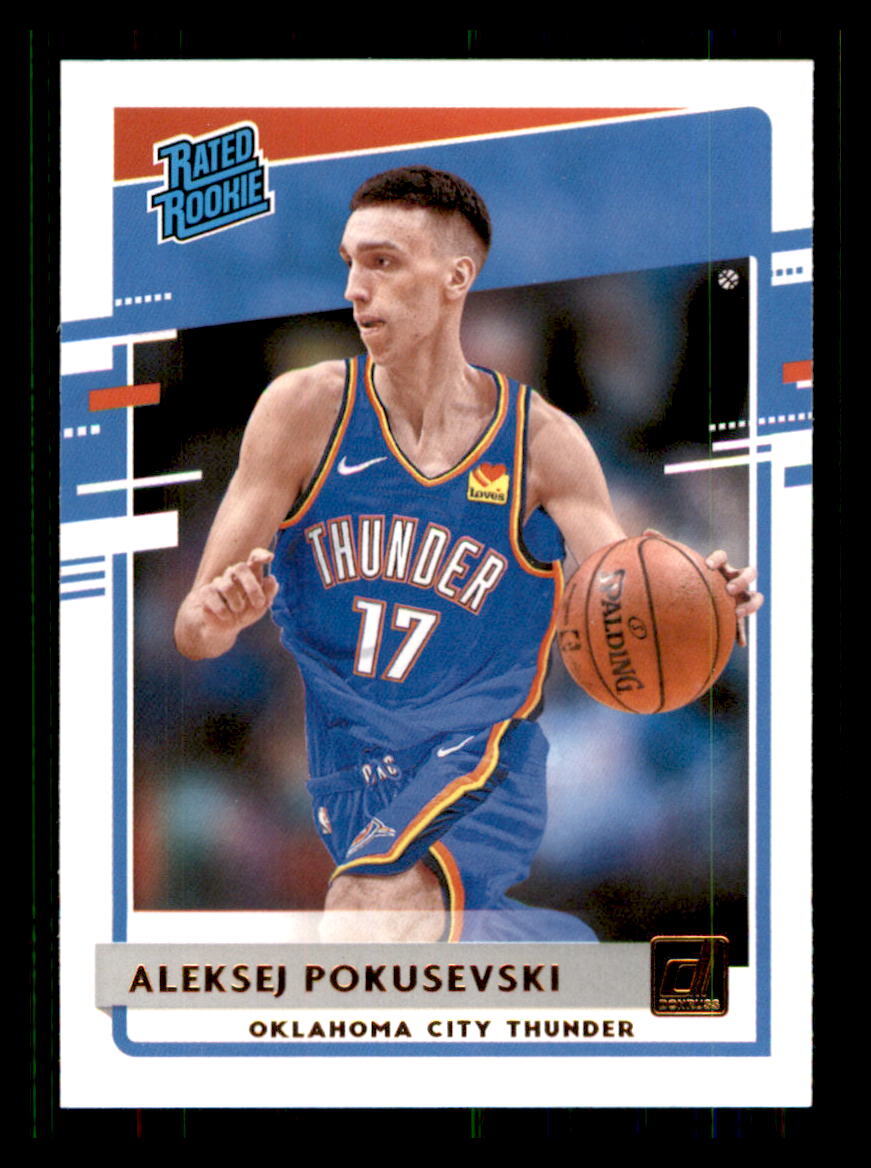 2020 BASKETBALL 2020-21 Donruss Aleksej Pokusevski Thunder #209 RR1