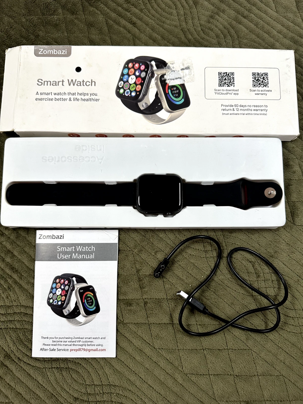Zombazi Smart Watch for Men/Women | Heart Rate/Sleep Monitor | Fitness Tracker