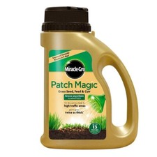 Image of Miracle-Gro Patch Magic Grass Seed Feed Coir Lawn Patching Jug 13m2 1kg