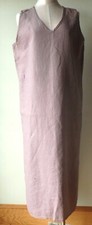 FLAX Designs LINEN Two Way DRESS L NWT Maxi Dress MAUVE HOMESPUN