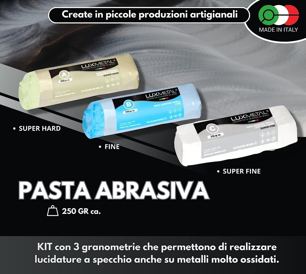 Kit Lucidatura Pulire Per Lucidare Cromature Alluminio Acciaio - Foto 5