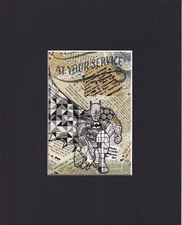 8X10" Matted Art Print DC Comic Book Batman: Batman At Your Service