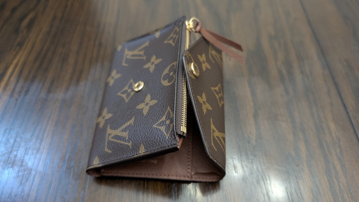 LOUIS VUITTON モノグラム PORTFOLIO VICTORINE ☆ ブラウン Louis Vuitton Monogram Portefeuille Victorine Marron Trifold