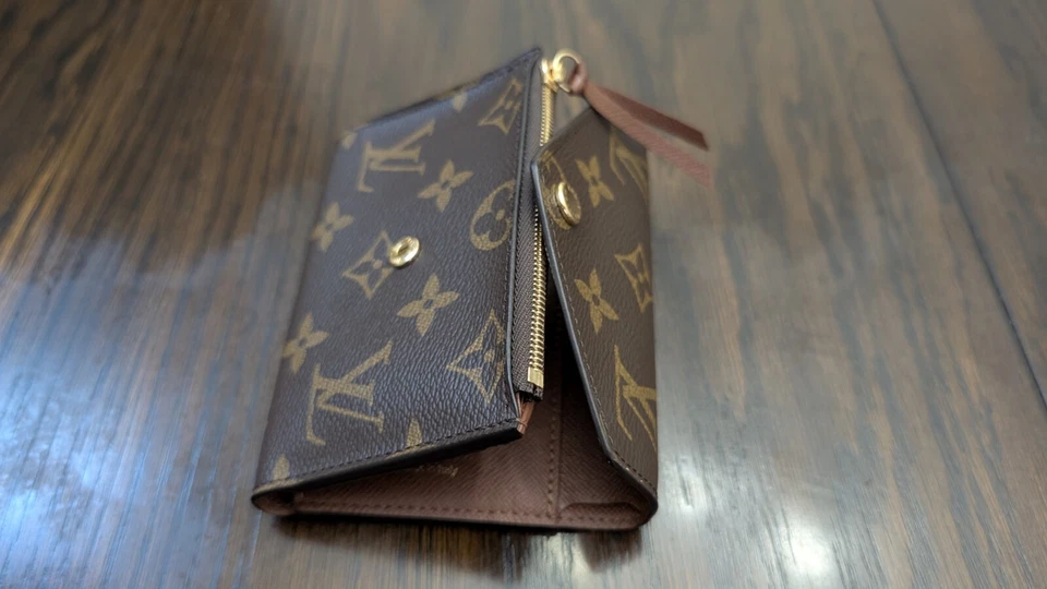 Louis Vuitton Monogram Portefeuille Victorine Marron Trifold Wallet - Image 2 of 4