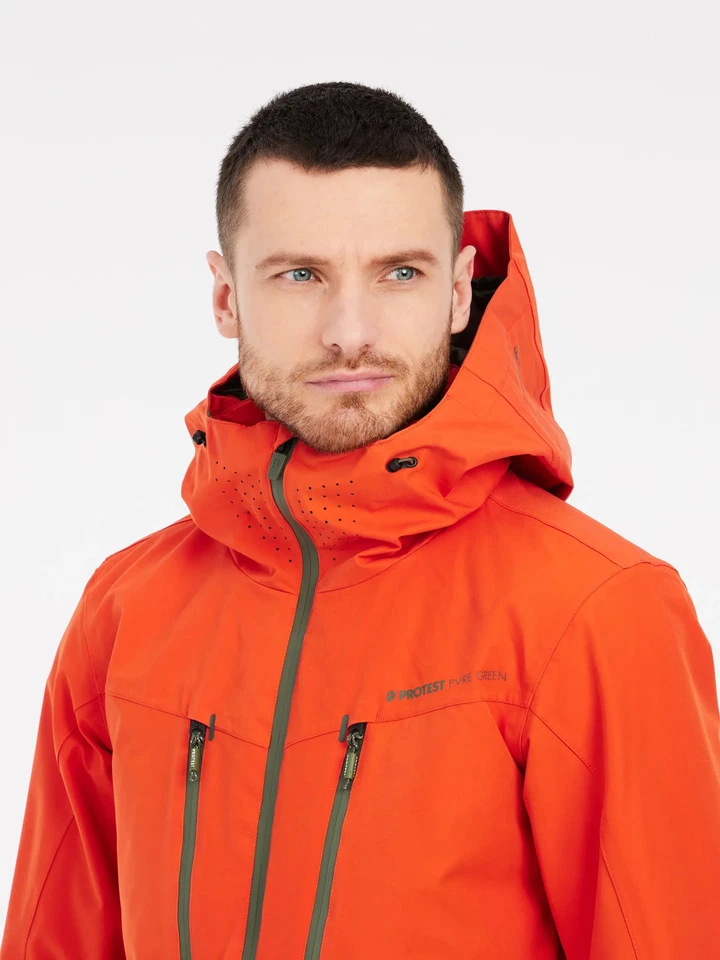 Protest Timothy Ski Snowboard Jacke Burnt Orange (orange) - Bild 3 von 4