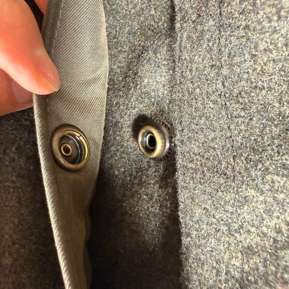 Jaqueta Bomber Mango Man Tamanho XS Casual Zíper Completo Fecho de Pressão Marrom - Imagem 3 de 4