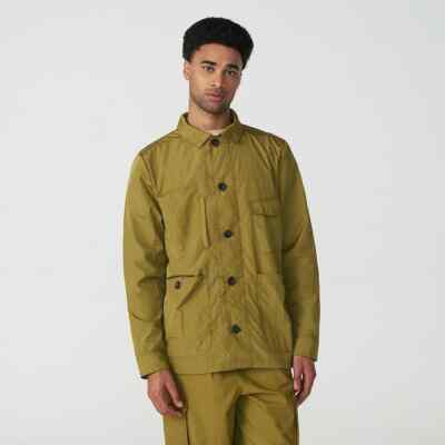 FILA GARRISON LIGHT WEIGHT SHIRT JACKET  GREEN MOSS without Tag