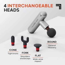 Sharper Image Deep Tissue Portable Percussion Massage Gun, Powerboost Move Full