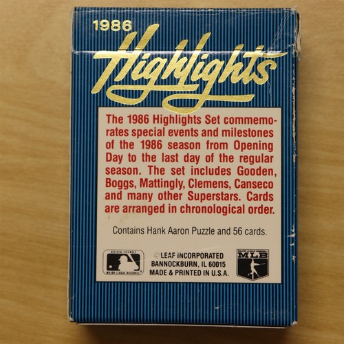 1986 Donruss Baseball Boxed Set (Highlights) - Picture 2 of 2