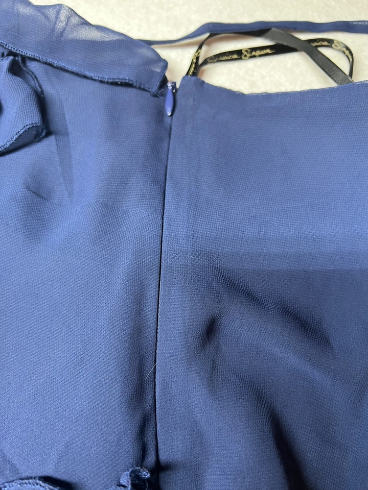 Blusa Jessica Simpson Azul en Capas Talla Pequeña Volantes Foto 4 de 4