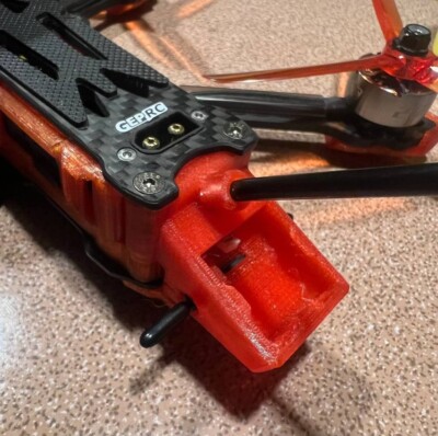 3D Printed O3 Antenna GPS GEPRC Receiver Mount for GEPRC Mark 5
