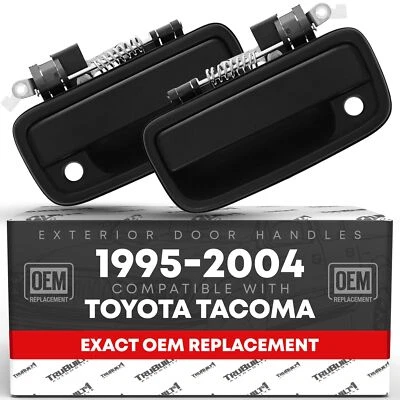T1A Exterior Door Handle, Left & Right for Toyota Tacoma - Driver + Passenger Han...