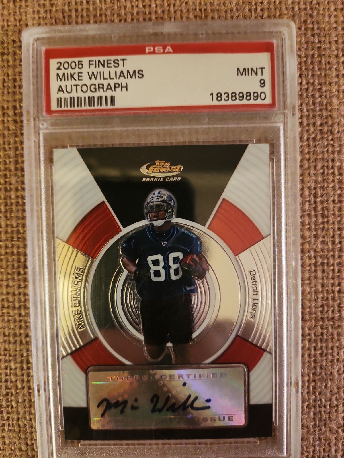 Mike Williams Finest # Autograph