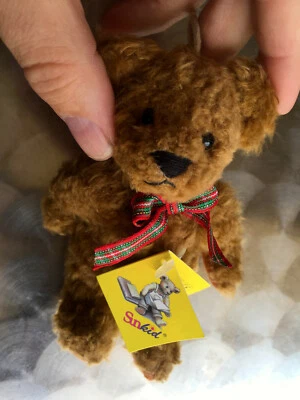 SNKID Süßer kleiner Plüschbär beige Teddybär Bär Sunkid Kuschelteddy Stofftier ca13 cm