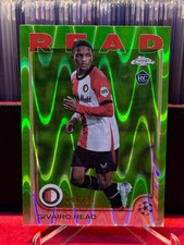2024-25 Topps Chrome UEFA UCC Green RayWave 48/125 GIVAIRO READ #138 RC Feyenood