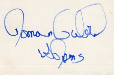 Roman Gabriel LA Rams Philadelphia Eagles NC State HOF Signed Autograph